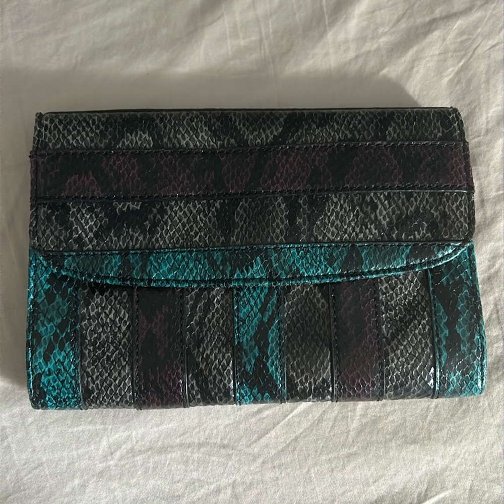 Nine West Collection Multicolored Snakeskin Clutch Jasia